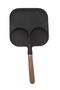 Home 3-Compartment Cast Iron Pan 19cm - 3
