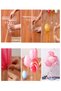 Rainbow Concept 3 Year Old Birthday Set Figure and King Crown Foil Balloon 7 Pieces Balloon Stand 7 Balloons - 2