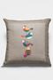 43x43cm Thai Feather Woven Premium Fabric Double Sided Throw Pillow with Bird Pillow Case Krl210 - 2