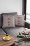 43x43cm Thai Feather Woven Premium Fabric Double Sided Throw Pillow with Bird Pillow Case Krl210 - 3
