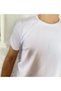 Men's Elastane Crew Neck Short (half) Sleeve 2 Piece White T-shirt - 5