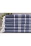 Peshtemal Navy Blue Beach Peshtemal 100x180 Cm Cotton Peshtemal Small Blanket - 2