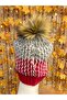 Colorful Pompom Hand Knitted Women's Beret - 4
