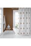 Bathroom Curtain 1x120x200 Single Wing Shower Curtain with Ring Gift 6969