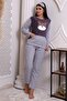 Fwn 3010 Plush Welsoft Fleece Winter Panda Women's Pajama Set with Pockets - 3