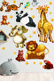 Cute Animals And Stars Themed Children's Room Wall Sticker - 2
