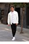Men's Quilted Single Pocket Flap Oversize Winter Shirt - 4