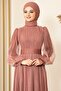 Sükse Evening Dress Onion Shell - Design - Fsc2079 - 2