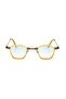 Women's Sunglasses Square Yellow Frame Blue Glass - 2