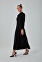 Glitter Knitted Black Dress - 3