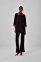 Color Garnished Black Tunic - 3