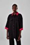 Color Garnished Black Tunic - 4