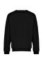 Siyah Regular/Normal Kesim İçi Polar/Sıcak Tutan Sweatshirt TMNAW23SW00189 - 8