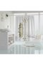 Bathroom Curtain 1X240X200 Single Wing Shower Curtain with Ring Gift Shower Cabin Curtain Stone and Reed - 2