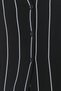 Black Striped Slit Detail Viscose Shirt-Pants Woven Pajama Set THMAW23PT00158 - 3