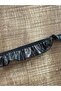 Gray Metallic Color Elastic Lycra Pleated Ribbon Applique