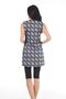Square Patterned Closed Back Sleeveless Tights Swimsuit - 2