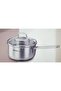 Steel Sauce Pot with Glass Lid A1648