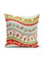 Merry Christmas Themed Concept 4-Piece Pillow Cushion Cover - 5