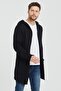 Men's Black Patterned Knitwear Cardigan - Hrk8085r03s - 3