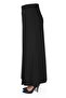 Women's Hijab Long 6 Piece Ribbed Black Skirt - 3
