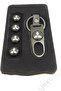 Mitsubishi 1St Quality Metal Keychain and Valve Cap Set - 3