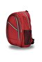 Multi-Compartment Red Reflective Zippered Backpack - 2