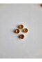 10 Mm 2 Holes Gold Metallized Button Pack of 20 - 2