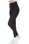 High Waist - Wide Belt Recovery Disco Knitted Leggings - Black - 2