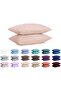 100% Cotton Ranforce Pillow Case - Beige Cream - Set of 2 50X70 -