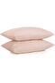 100% Cotton Ranforce Pillow Case - Beige Cream - Set of 2 50X70 - - 2