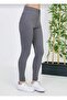 Women's Skinny Leg Lycra School Linen Gray Trousers - 2