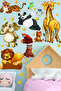 Cute Animals And Stars Themed Children's Room Wall Sticker - 7