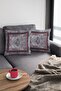 43x43cm Premium Thai Feather Woven Fabric Double Sided Framed Marble Throw Pillow Pillowcase Krl242 - 3