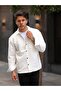 Men's Quilted Single Pocket Flap Oversize Winter Shirt - 2