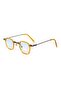 Women's Sunglasses Square Yellow Frame Blue Glass - 3