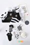 5 Pairs of Cute Cow Pattern Half Socks for Women - 3