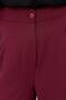 Burgundy Transitional Wide Leg High Waist Pleated Woven Fabric Trousers Tbbss22Pl0448 - 5