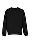 Siyah Regular/Normal Kesim İçi Polar/Sıcak Tutan Sweatshirt TMNAW23SW00189 - 6