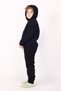 Unisex Children's Hooded Zippered Three Thread Winter Fleece School Sweatshirt Cardigan - 2