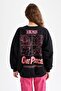 Cool Oversize Fit One Piece Crew Neck Back Printed Sweatshirt - 5