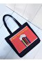 Women's Black Sports Handbag 35x40cm (Model without Side Pocket) - 2