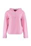 Pembe Kapüşonlu Kalın Polar Örme Büyük Beden Sweatshirt TBBAW23AO00064 - 10