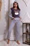 Fwn 3010 Plush Welsoft Fleece Winter Panda Women's Pajama Set with Pockets