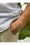 Steel Thick Silver Italian Crush Bracelet - 4