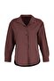 Kahverengi Loose Fit Pamuklu Dokuma Gömlek TWOAW20GO0107 - 5
