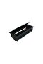 ®   Duo-Line Double Opening Brushed Socket Box Usb-Ups-Cat6/3 - Black