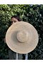 Wide Brim French Cap Ribbon Weed Straw Hat - 5
