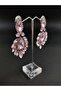 Pink Crystal Stone Henna Wedding Bridal Earring – Bijoux Earring – Bijoux Earring – Bijoux Earring - 2