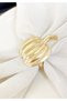 Honey Pumpkin Napkin Ring / Gold Napkin Ring Set of 6